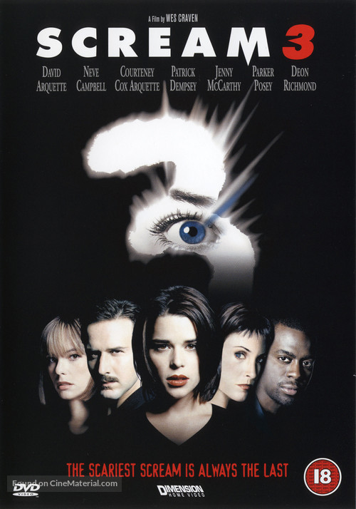 Scream 3 - British DVD movie cover