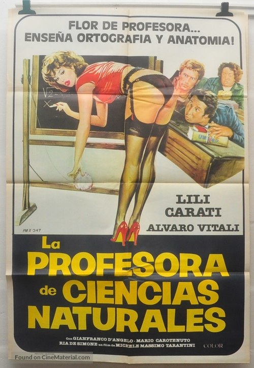 La professoressa di scienze naturali - Spanish Movie Poster