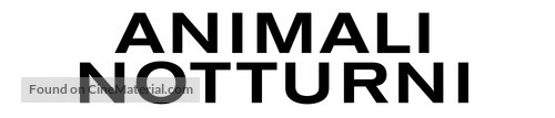 Nocturnal Animals - Italian Logo