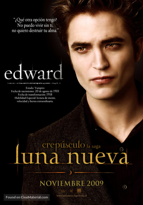 The Twilight Saga: New Moon - Chilean Movie Poster