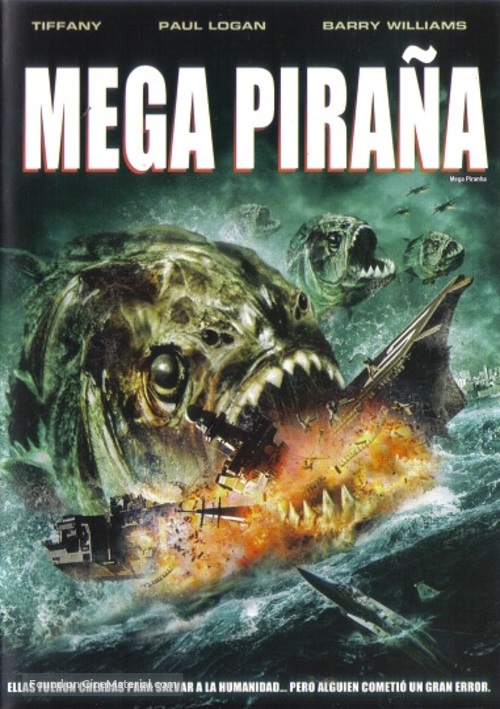 Mega Piranha - Mexican DVD movie cover