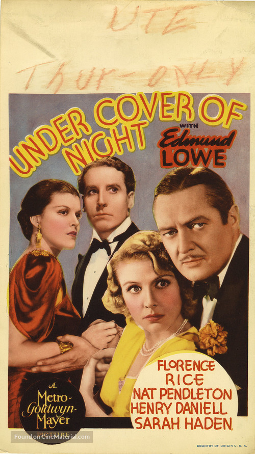 Under Cover of Night - Movie Poster