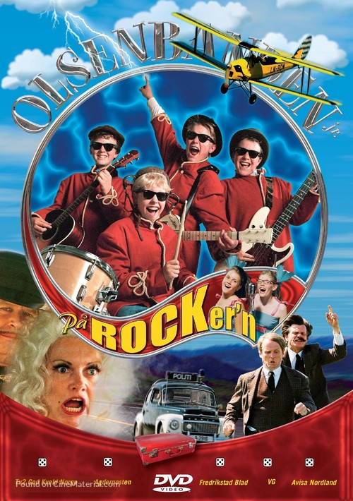 Olsenbanden Junior p&Atilde;&yen; rocker&#039;n - Norwegian Movie Cover