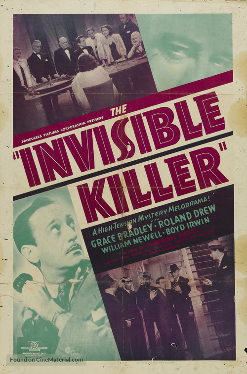 The Invisible Killer - Movie Poster