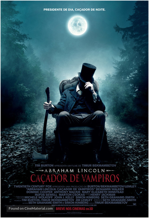 Abraham Lincoln: Vampire Hunter - Brazilian Movie Poster