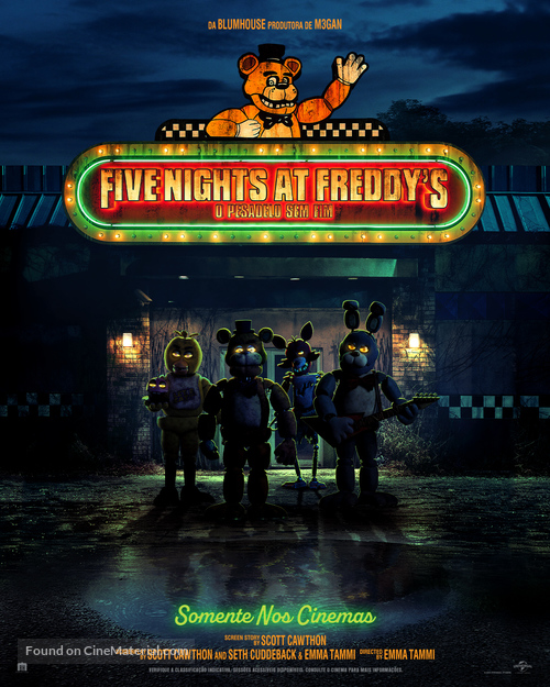 Five Nights at Freddy&#039;s - Brazilian Movie Poster