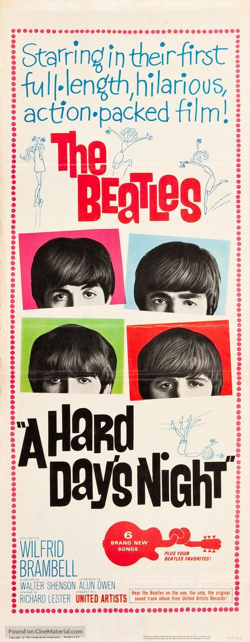 A Hard Day&#039;s Night - Movie Poster