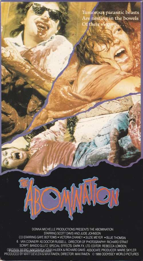 The Abomination - VHS movie cover