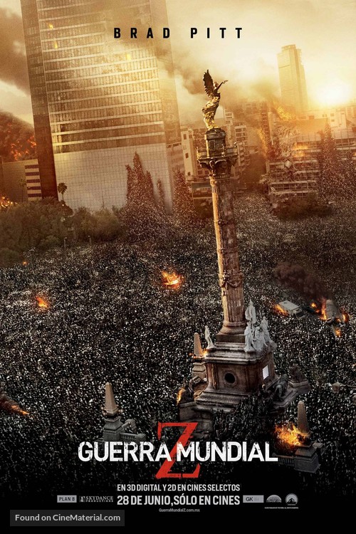 World War Z - Mexican Movie Poster