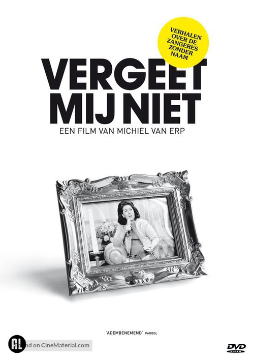 Vergeet me niet - Dutch DVD movie cover