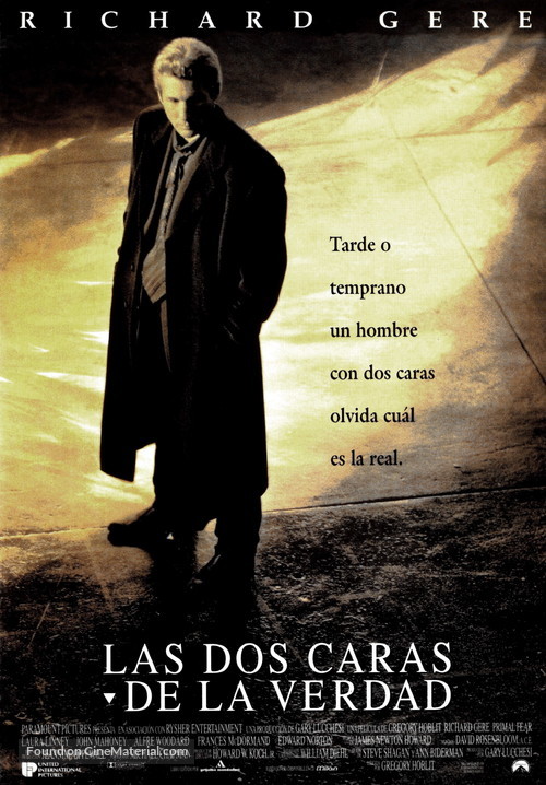 Primal Fear - Spanish Movie Poster