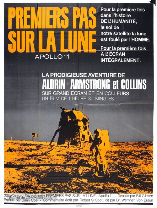 Footprints on the Moon: Apollo 11 - French Movie Poster