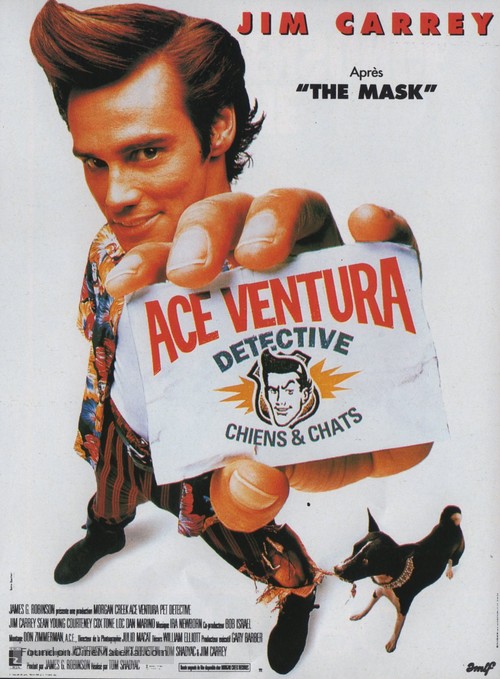 Ace Ventura: Pet Detective - French Movie Poster