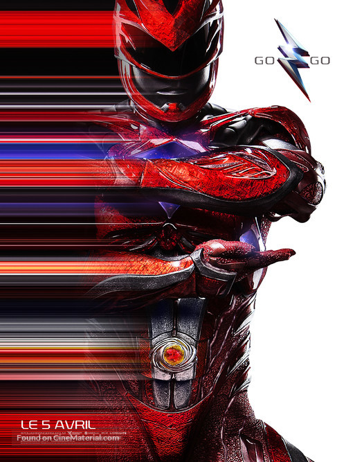 Power Rangers - French Movie Poster