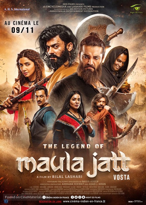 The Legend of Maula Jatt - French Movie Poster