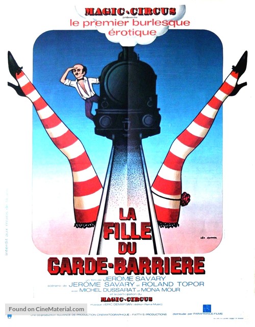 La fille du garde-barri&egrave;re - French Movie Poster