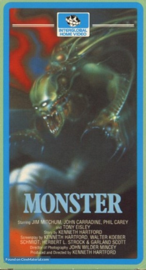 Monster - Dutch VHS movie cover
