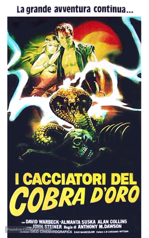 I cacciatori del cobra d&#039;oro - Italian Movie Poster