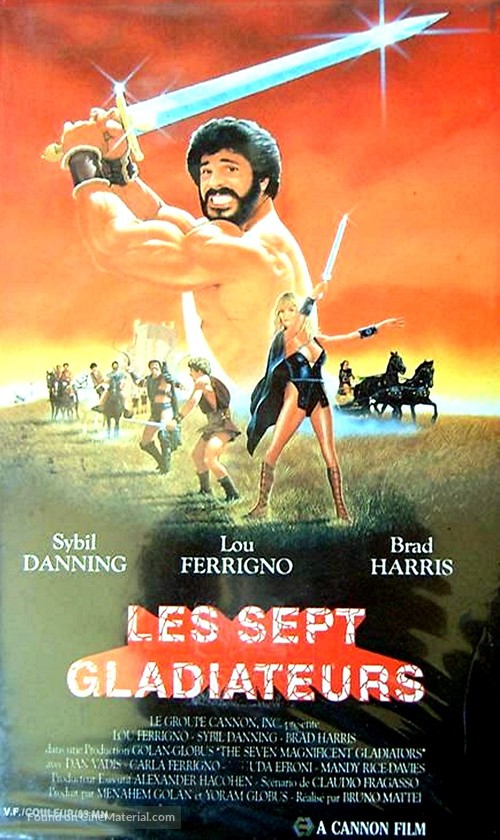 I sette magnifici gladiatori - French VHS movie cover