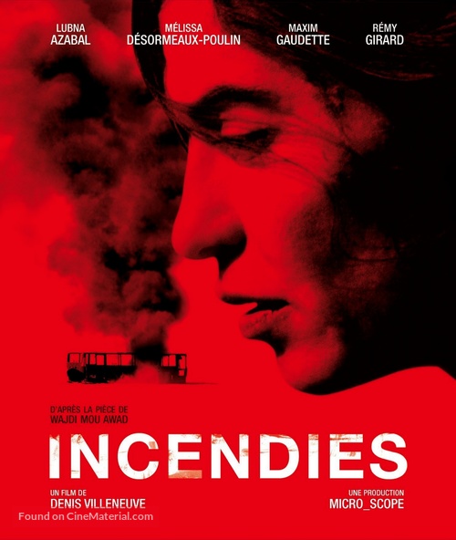 Incendies - French Blu-Ray movie cover