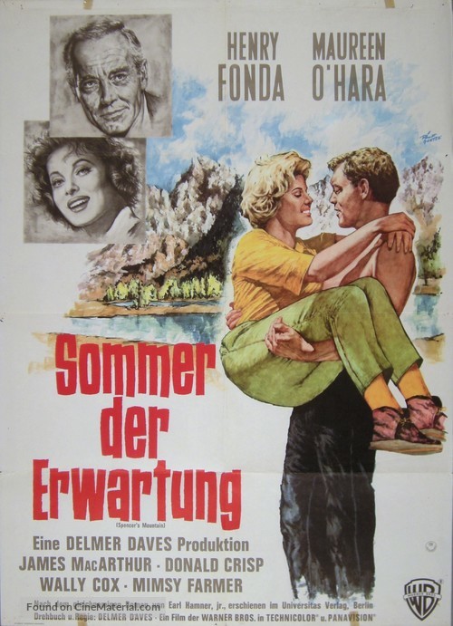 Spencer&#039;s Mountain - German Movie Poster