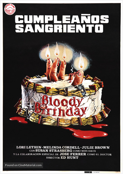 Bloody Birthday - Spanish Movie Poster