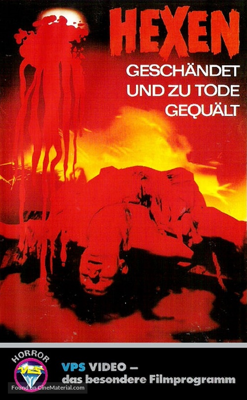 Hexen gesch&auml;ndet und zu Tode gequ&auml;lt - German VHS movie cover