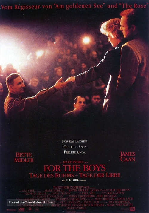 For the Boys - German Movie Poster