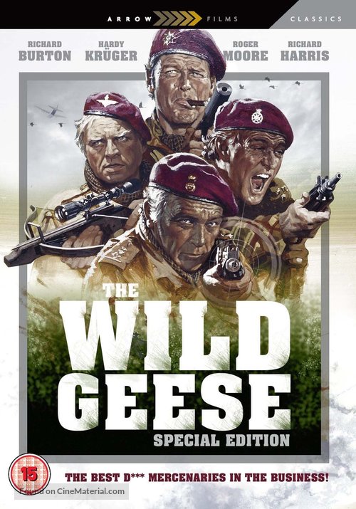 The Wild Geese - British DVD movie cover