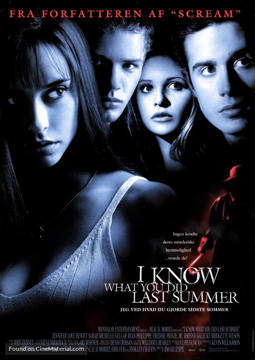 I Know What You Did Last Summer - Danish Movie Poster
