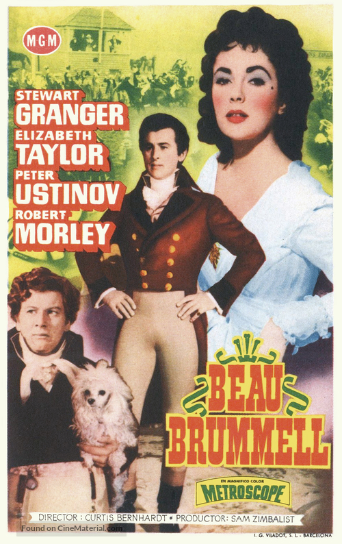 Beau Brummell - Spanish Movie Poster