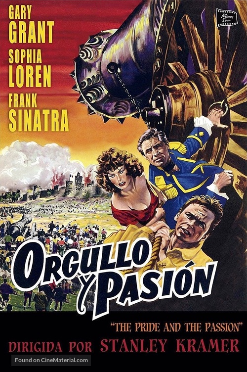 The Pride and the Passion - Spanish DVD movie cover