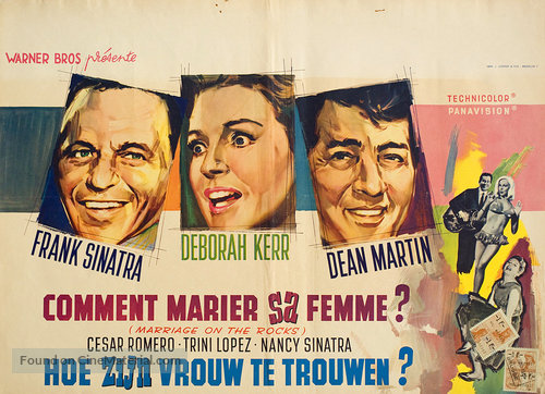 Marriage on the Rocks - Belgian Movie Poster