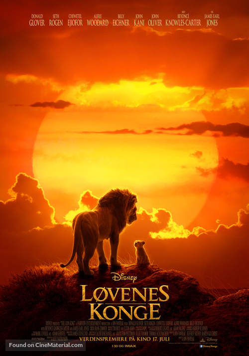 The Lion King - Norwegian Movie Poster