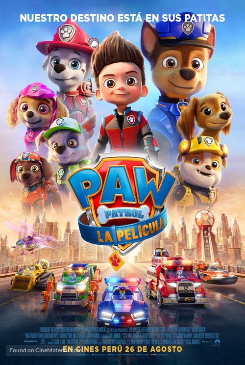 Paw Patrol: The Movie - Peruvian Movie Poster