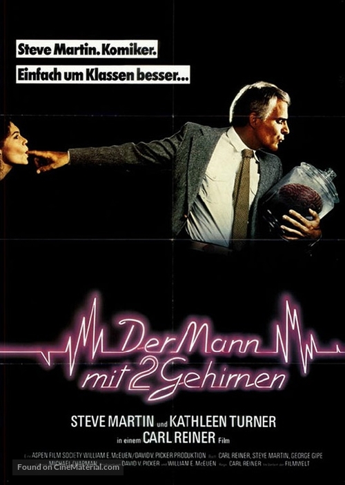 The Man with Two Brains - German Movie Poster