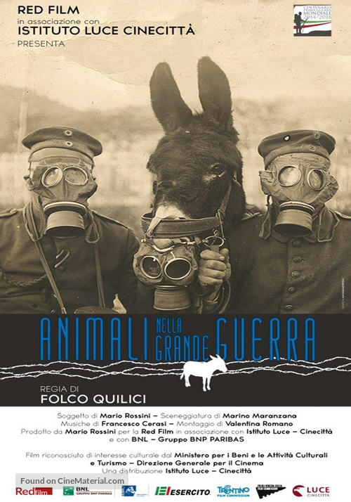 Animali nella Grande Guerra - Italian Movie Poster