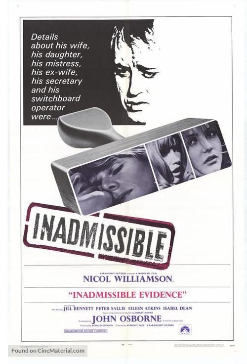 Inadmissible Evidence - Movie Poster