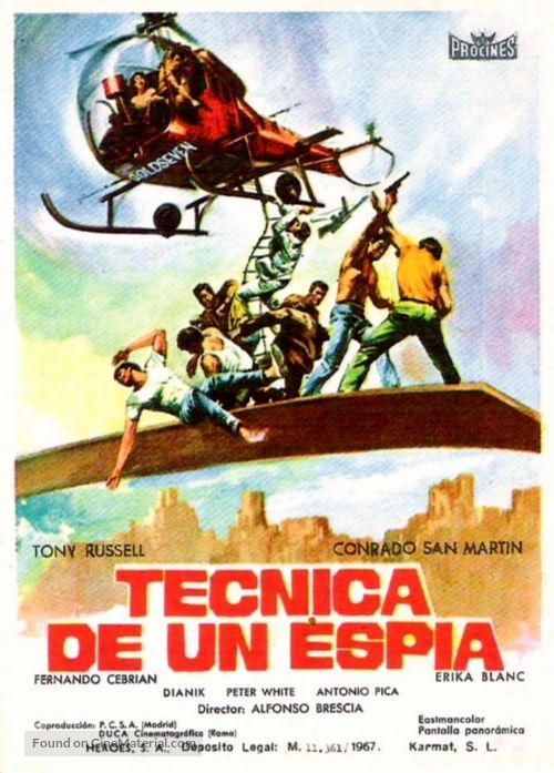 Tecnica di una spia - Spanish Movie Poster