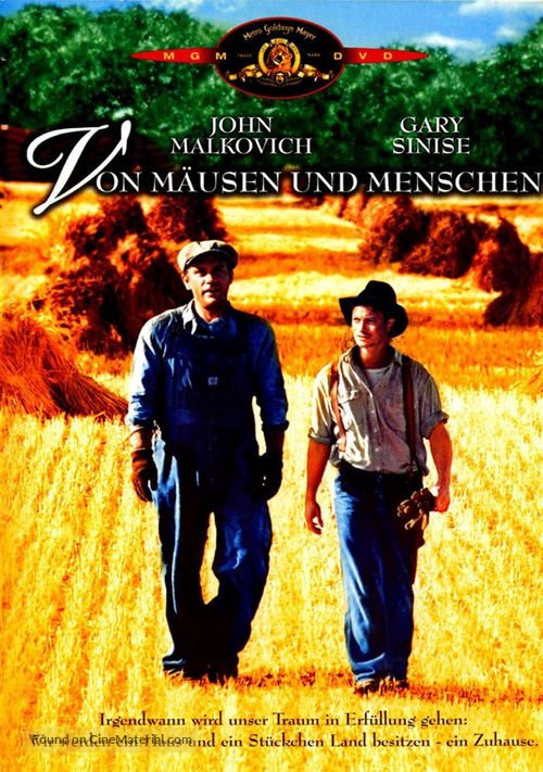 Of Mice and Men - German DVD movie cover