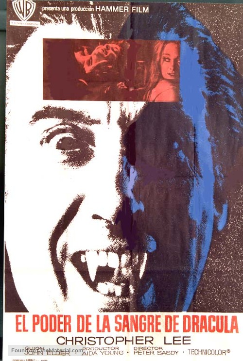 Taste the Blood of Dracula - Spanish VHS movie cover