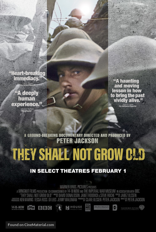 They Shall Not Grow Old - Canadian Movie Poster