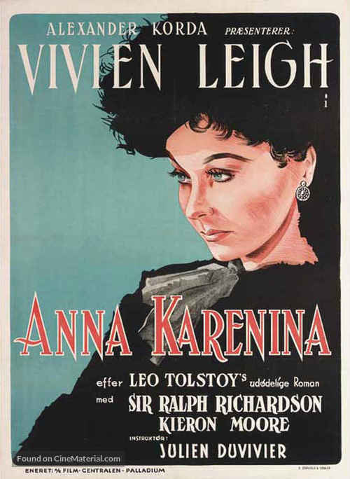 Anna Karenina - Danish Movie Poster