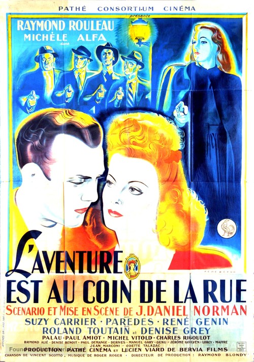 L&#039;aventure est au coin de la rue - French Movie Poster