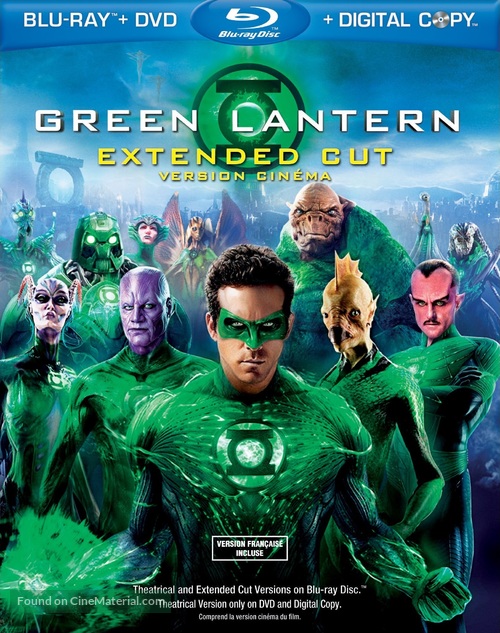 Green Lantern - Canadian Blu-Ray movie cover