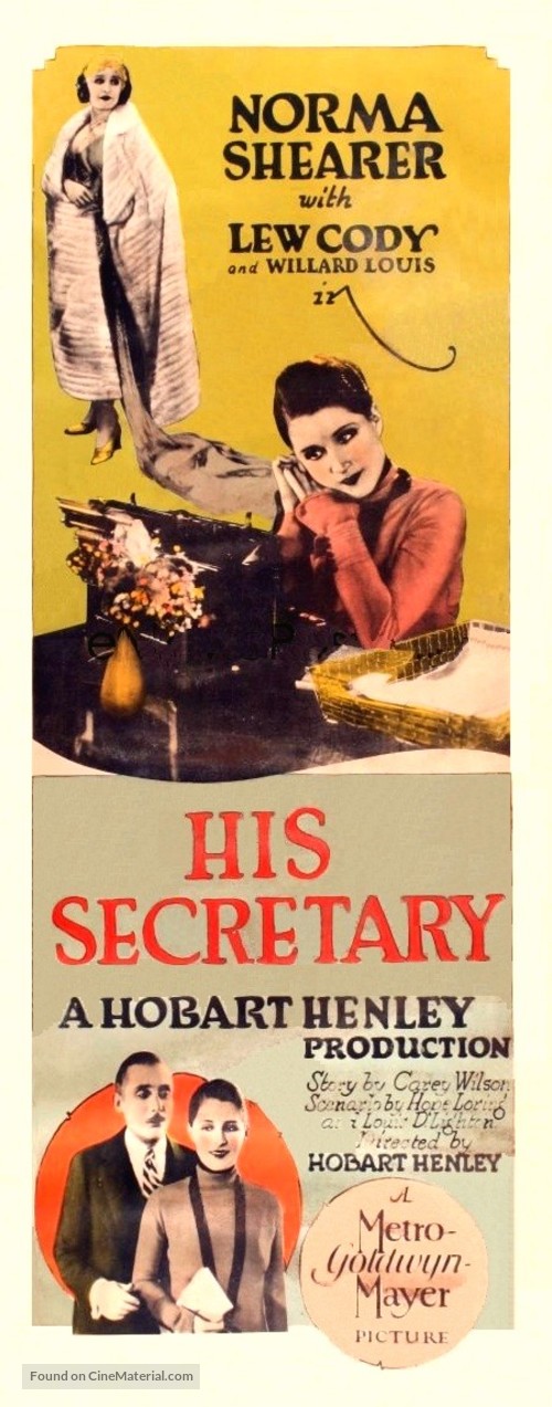 His Secretary - Movie Poster