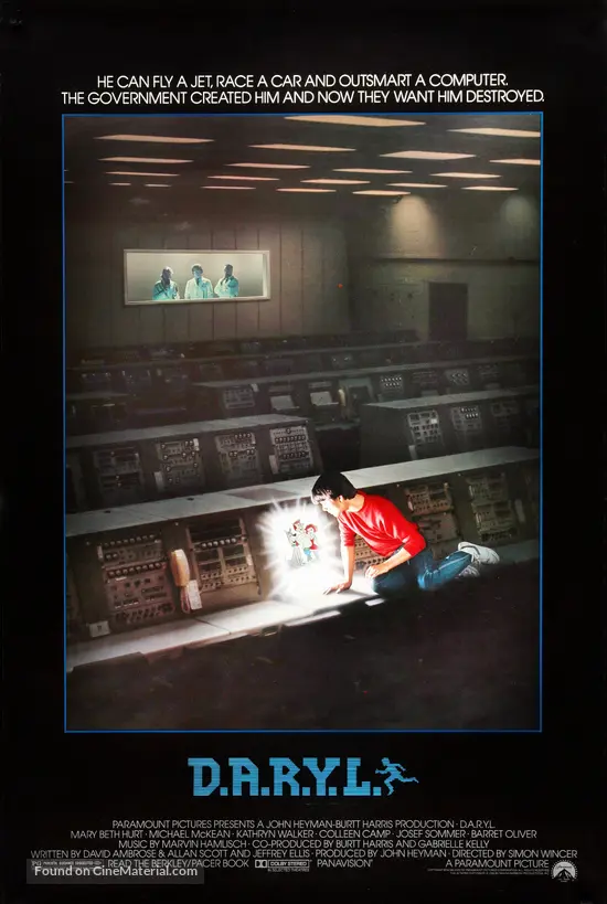 D A R Y L 1985 Movie Poster D A R Y L 1985 Movie Poster