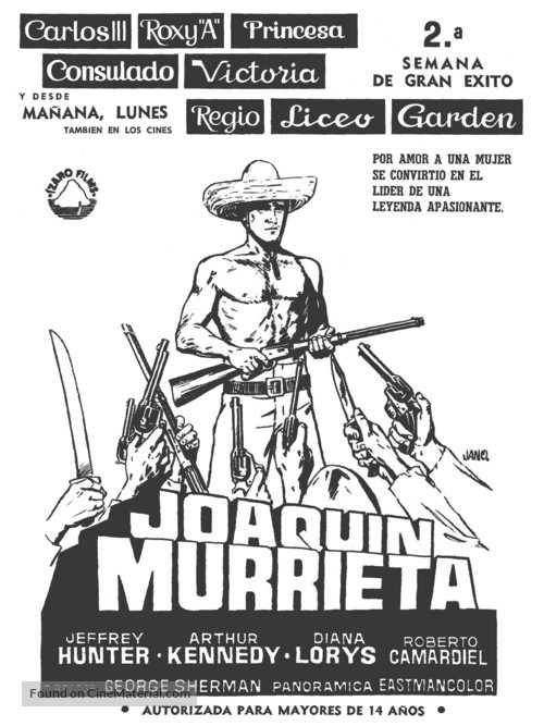 Joaqu&iacute;n Murrieta - Spanish poster