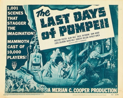The Last Days of Pompeii - Re-release movie poster