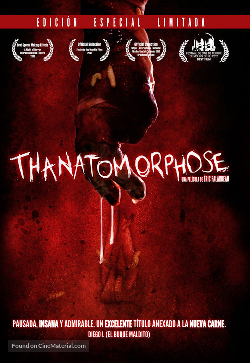 Thanatomorphose - Spanish DVD movie cover